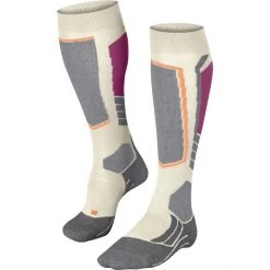 Falke SK2 Skiing Socks Women offwhite/neon red