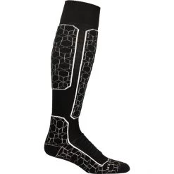 Icebreaker Ski+ Alpine Geo Medium OTC Socks Men black/snow