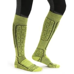 Icebreaker Ski+ Alpine Geo Medium OTC Socks Men shine/black -Ski Socks Sales Shop icebreaker ski alpine geo medium otc socks men shine black 3