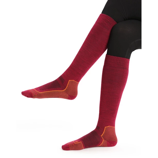 Icebreaker Sky+ Ultralight OTC Socks Women cherry/clove/flash 3 Icebreaker Sky+ Ultralight OTC Socks Women cherry/clove/flash - Image 3