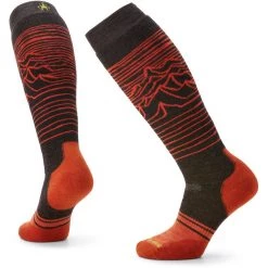 Smartwool Snow Full Cushion Iguchi Pattern OTC Socks charcoal