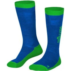 TROLLKIDS Ski Socks 2 Pairs Kids medium blue/green