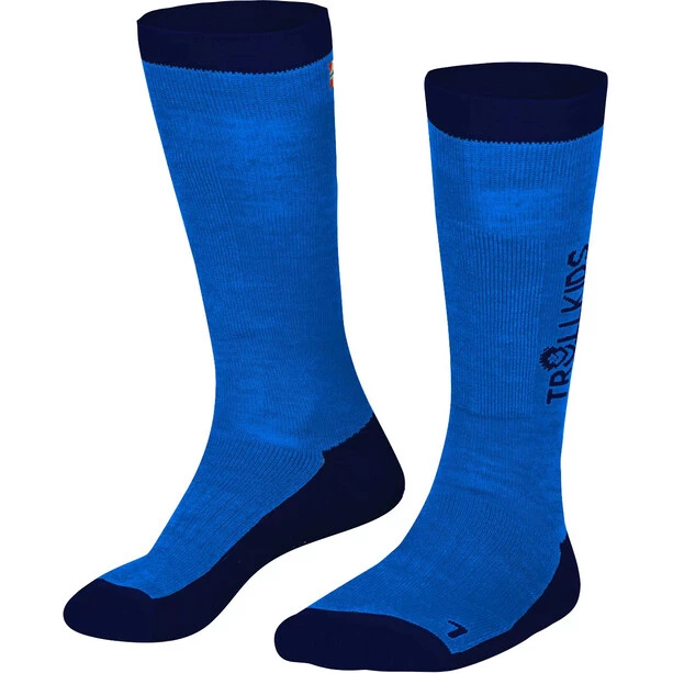 TROLLKIDS Ski Socks 2 Pairs Kids medium blue/navy 1 TROLLKIDS Ski Socks 2 Pairs Kids medium blue/navy