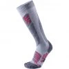 UYN All Mountain Ski Socks Women light grey melange/coral