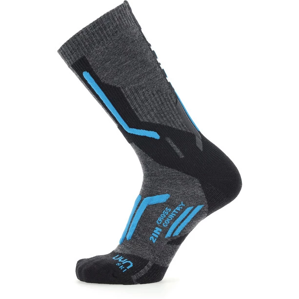 UYN Ski Cross Country 2in Socks Men anthracite/blue 1 UYN Ski Cross Country 2in Socks Men anthracite/blue