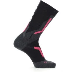 UYN Ski Cross Country 2in Socks Women black/pink -Ski Socks Sales Shop uyn ski cross country 2in socks women black pink 2