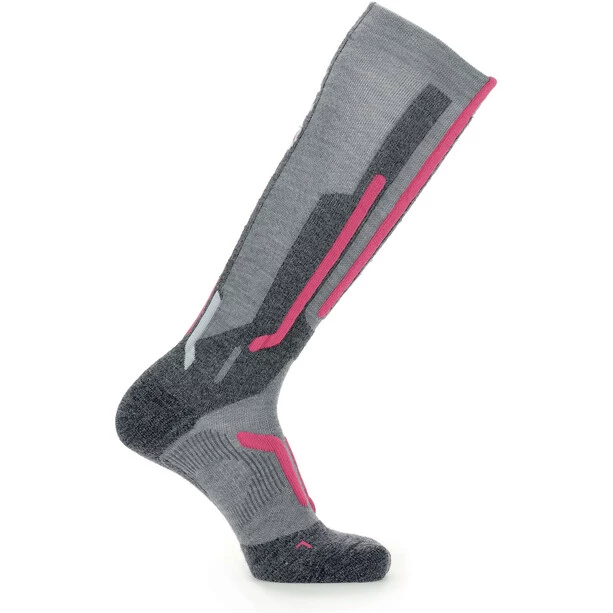 UYN Ski Merino Socks Women light grey/pink 2 UYN Ski Merino Socks Women light grey/pink - Image 2